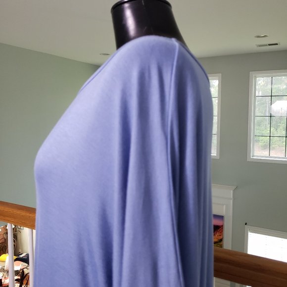 Iliad Boat Neck Dolman Drape Top in 5X - Picture 9 of 14